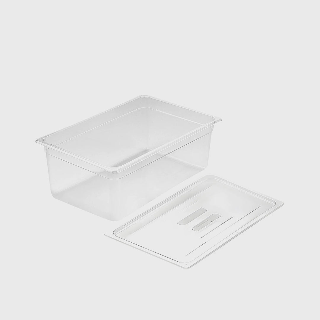 200mm Clear GN Pan 1/1 Food Tray with Lid
