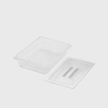 65mm Clear GN Pan 1/2 Food Tray with Lid