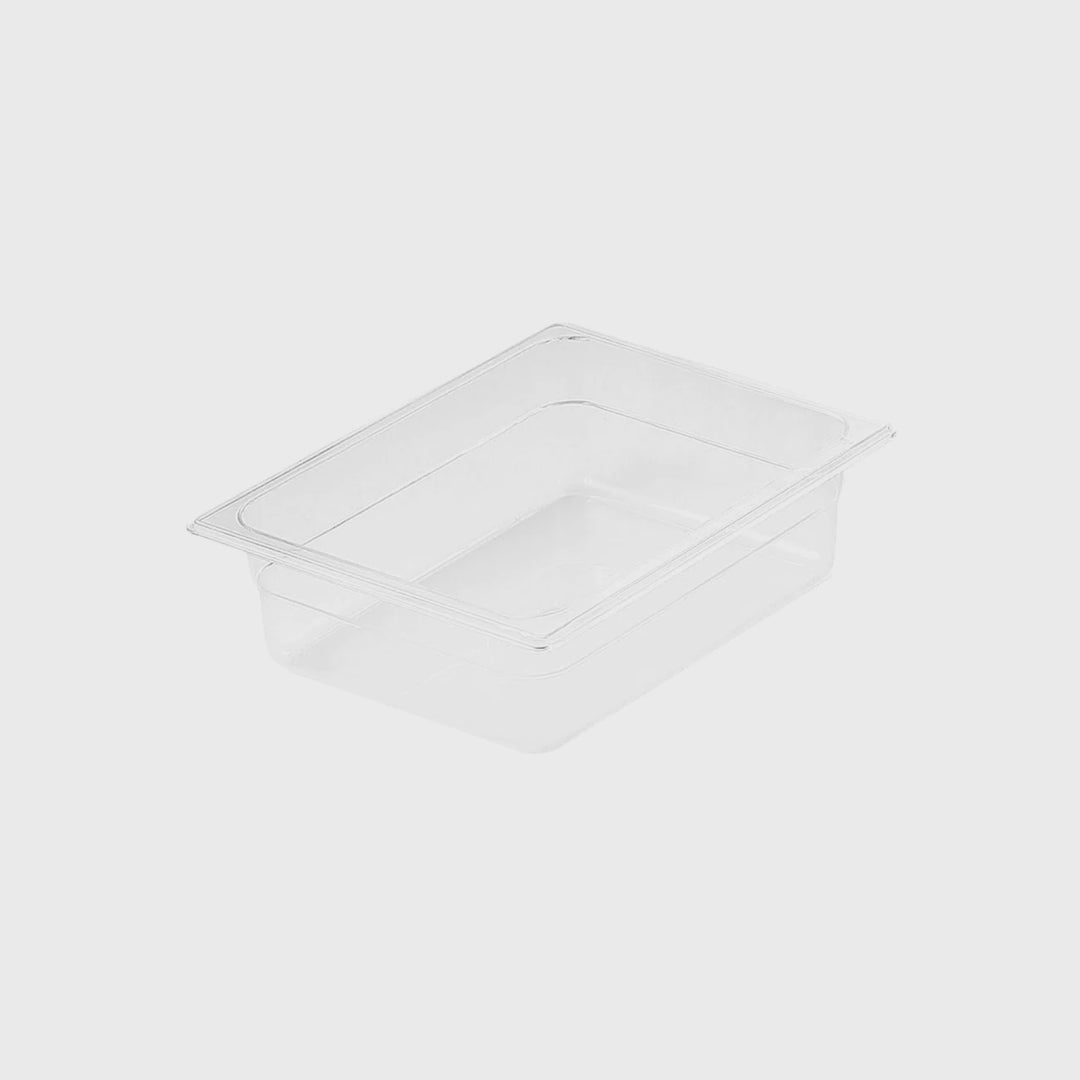100mm Clear GN Pan 1/2 Food Tray
