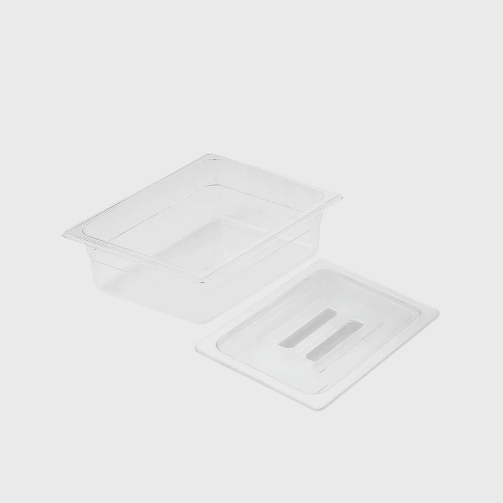 100mm Clear GN Pan 1/2 Food Tray with Lid