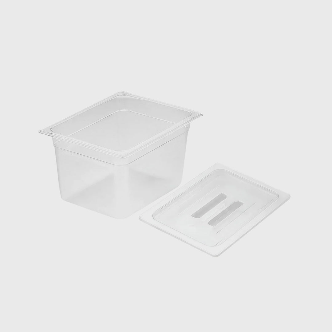 200mm Clear GN Pan 1/2 Food Tray with Lid