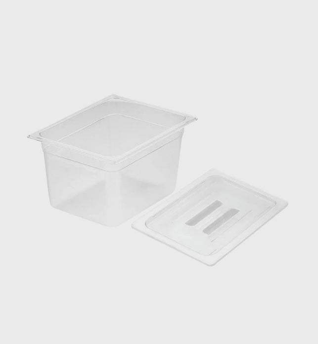 200mm Clear GN Pan 1/2 Food Tray with Lid