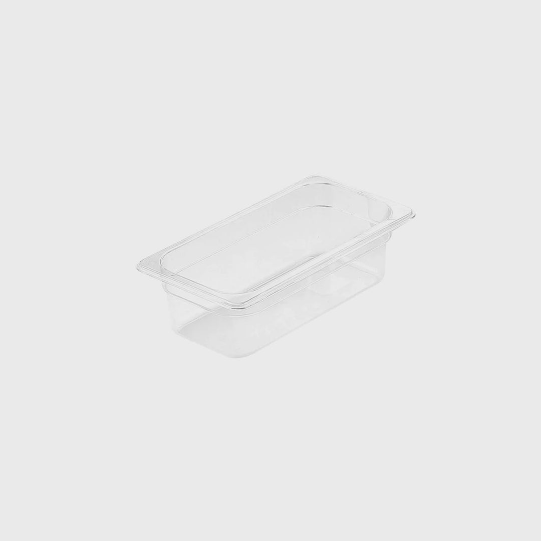 100mm Clear GN Pan 1/3 Food Tray