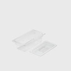 100mm Clear GN Pan 1/3 Food Tray with Lid