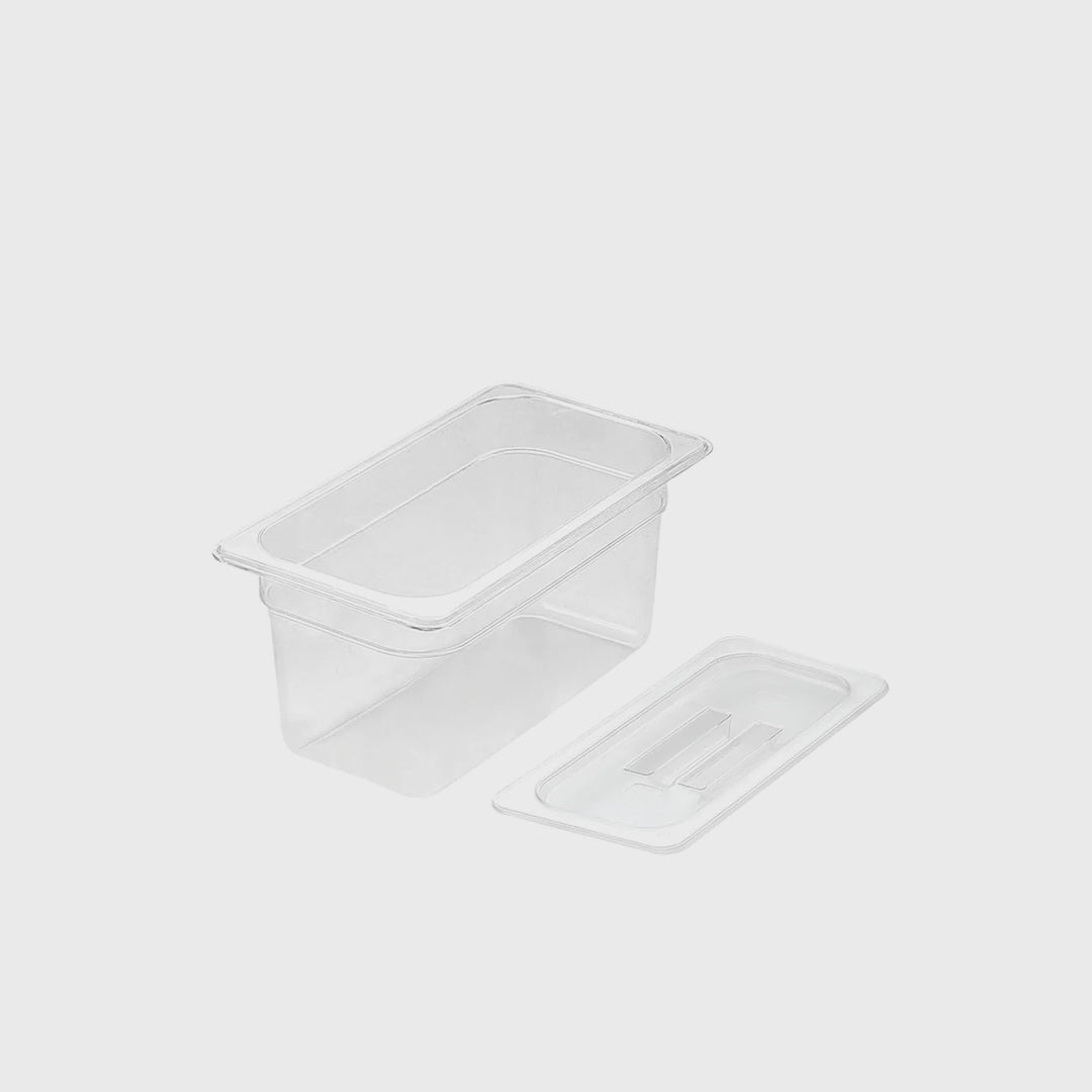 150mm Clear GN Pan 1/3 Food Tray with Lid
