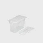 200mm Clear GN Pan 1/3 Food Tray with Lid