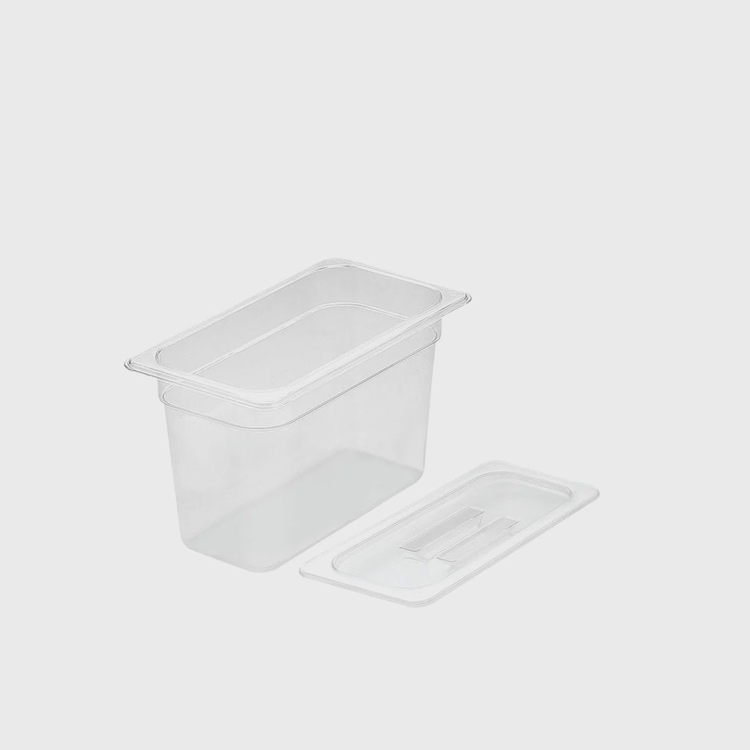 200mm Clear GN Pan 1/3 Food Tray with Lid