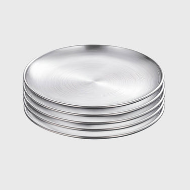 SOGA 30cm Premium Silver Grilling Plate - Durable, Heat-Resistant, Perfect for BBQs and Outdoor Cooking Kitchen Essential