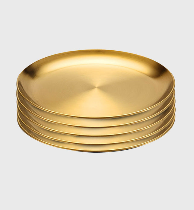 SOGA 30cm Premium Gold Grilling Plate - Durable, Heat-Resistant, Perfect for BBQs and Outdoor Cooking Kitchen Essential