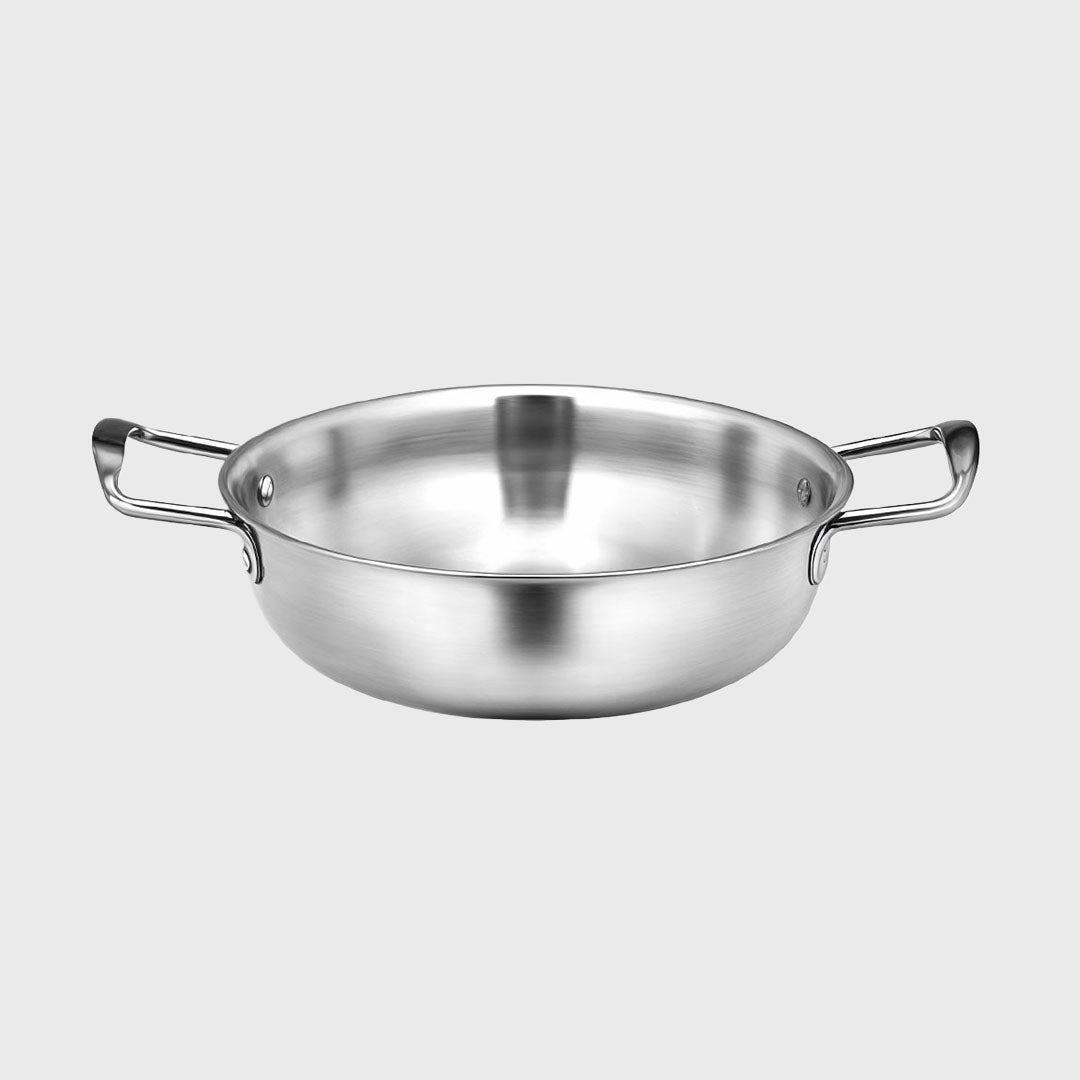 18cm Premium Silver Seafood Dry Pot Stockpot