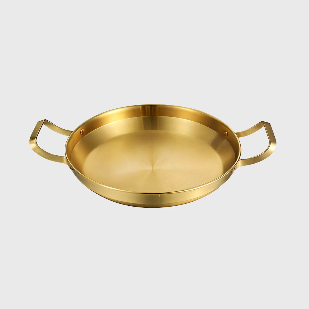 24cm Gold Plated 202 Material Stainless Steel and Kitchen essentials