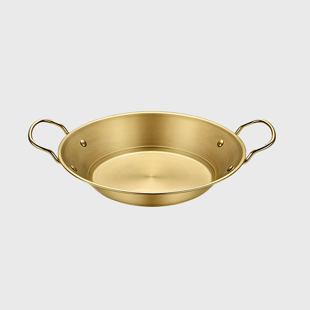 21cm Dry Pot And crafted with 201 Material in Gold for Kitchen Essential