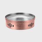 28cm Rose Pink Hammered Dry Pot for Kitchen