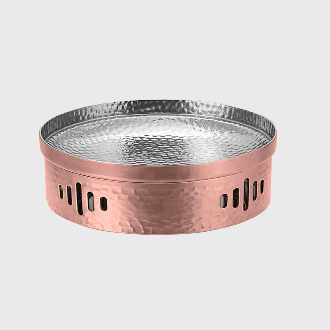 28cm Rose Pink Hammered Dry Pot for Kitchen