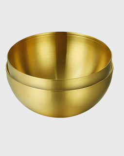 SOGA 20cm Gold Salad Bowl with Model 201 Elegant and Durable Kitchen Essential