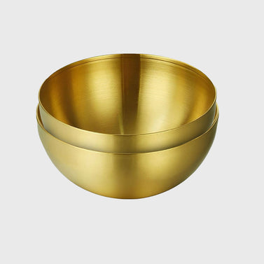 SOGA 20cm Gold Salad Bowl with Model 201 Elegant and Durable Kitchen Essential