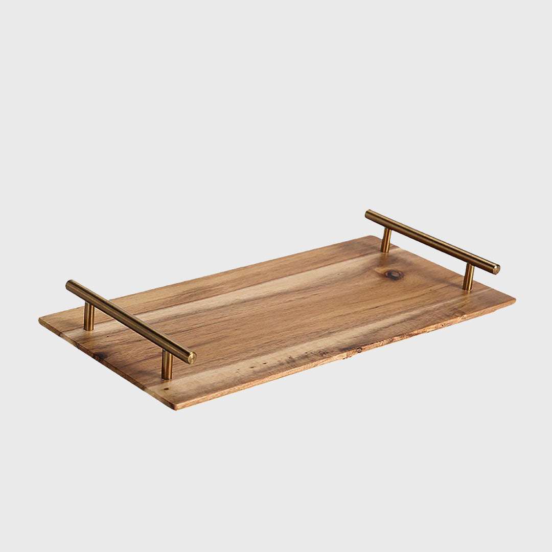 30cm Brown Rectangle Wooden Acacia Board