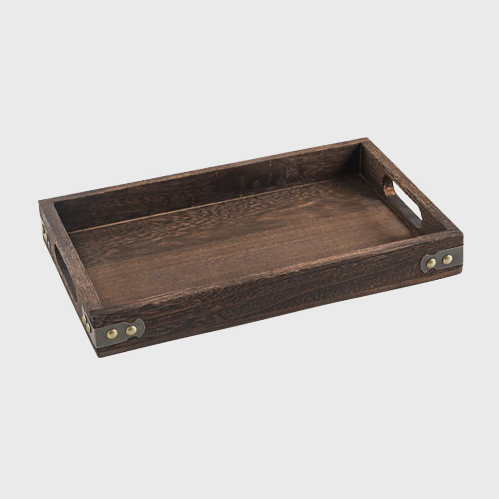 Medium Walnut Rectangle Wooden Tray