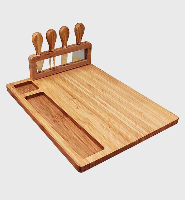 36cm Brown Rectangle Wood Cheese Board