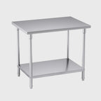 2-Tier Commercial Catering Stainless Steel Work Bench100*70*85cm