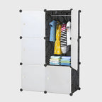 3 Tier 6-Cube Portable Wardrobe