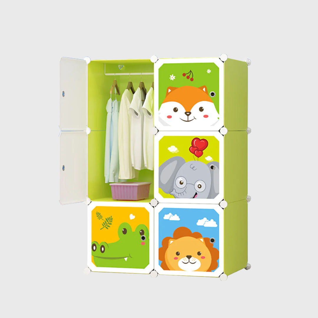 6 Cubes Animal Design Wardrobe