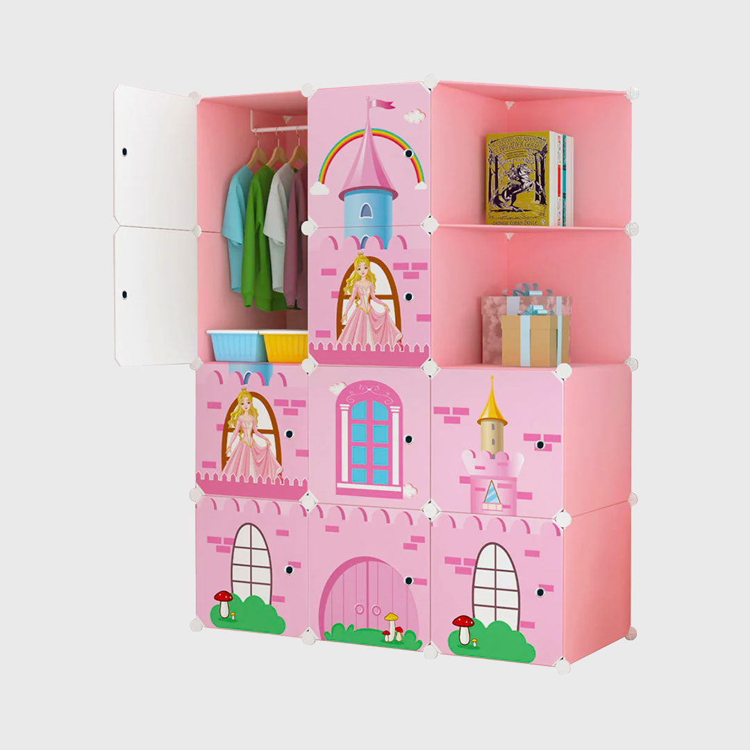 10 Cubes Pink Castle Wardrobe