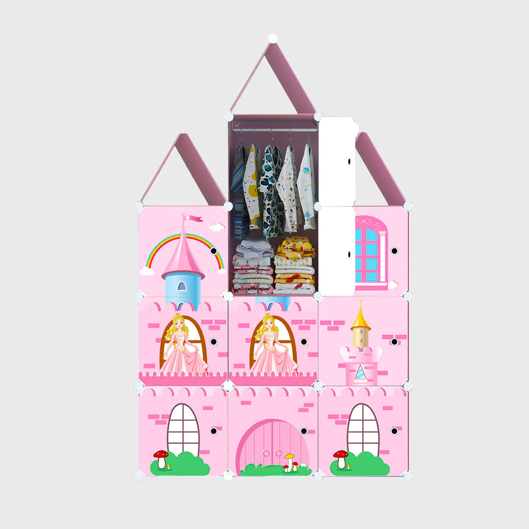10 Cubes DIY Castle Print Wardrobe