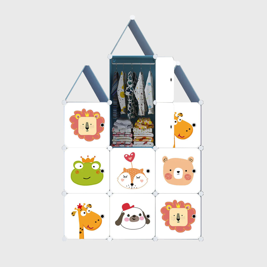 10 Cubes DIY Animal Print Wardrobe