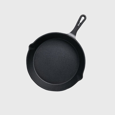 SOGA 26cm Round Cast Iron Frying Pan Skillet with Handle