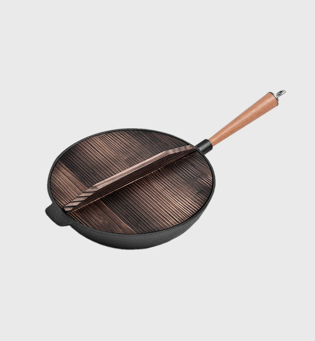 31cm Cast Iron Wok FryPan