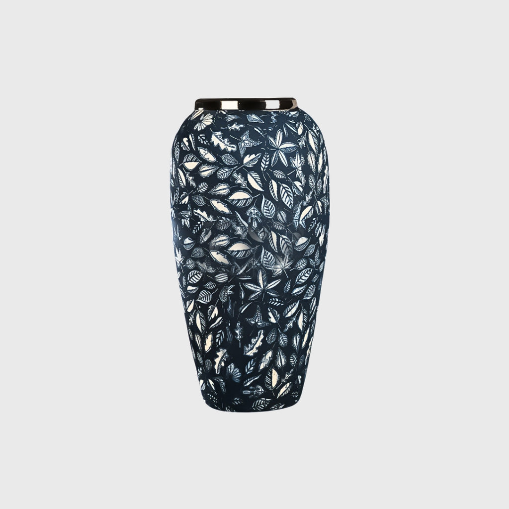 35x17cm Blue Large Ceramic Flower Vase Elegant Living Room Home Decor