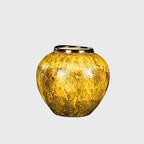 SOGA 21x22cm Yellow Small Ceramic Flower Vase Elegant Living Room Home Decor
