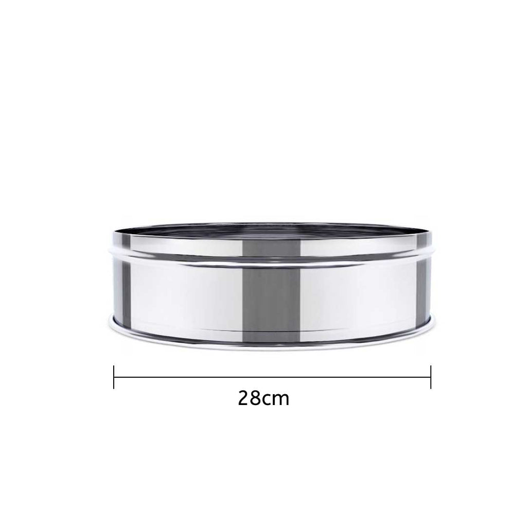 3 Tier Stainless Steel Steamers With Lid 28cm
