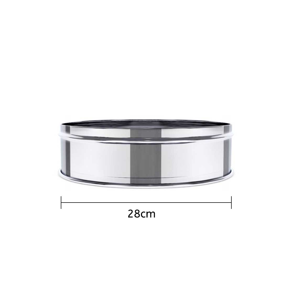 3 Tier Stainless Steel Steamers With Lid 28cm