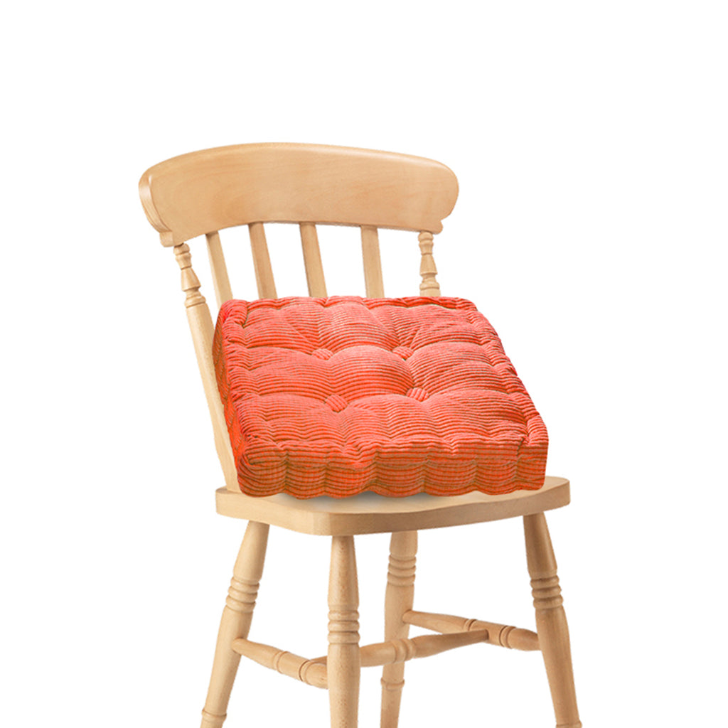 Orange Plush Square Cushion