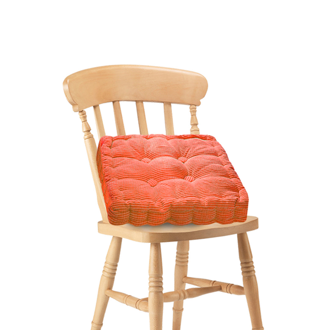 Orange Plush Square Cushion