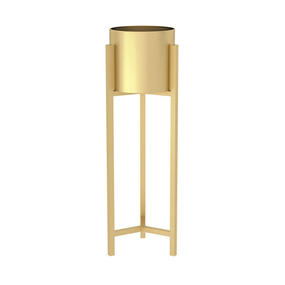 75CM Reversible Gold Metal Plant Pots Holders Rack