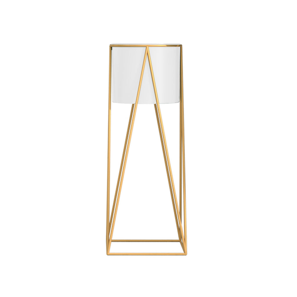 70CM Gold Wire Metal White Pot Holder Rack