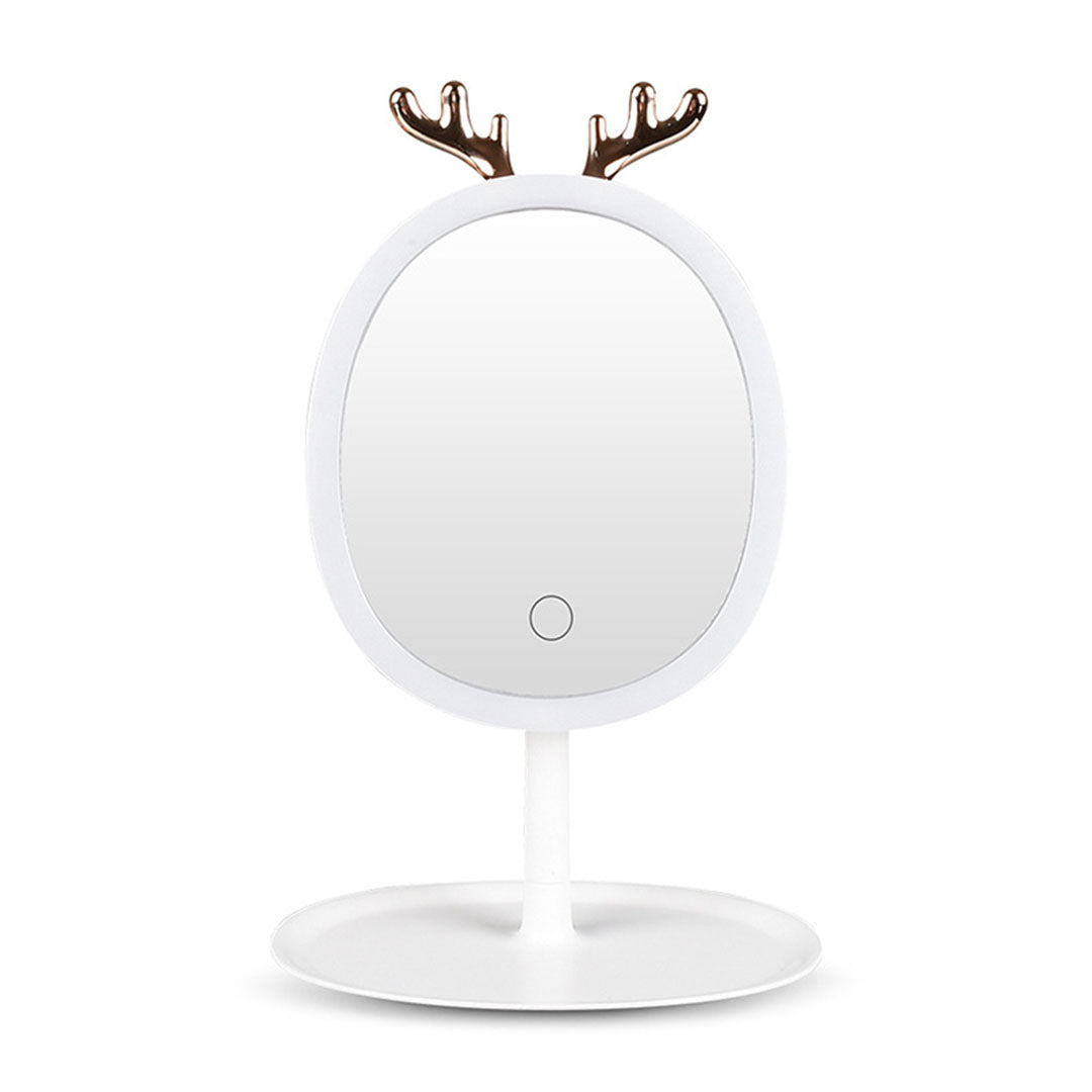 White Antler LED Light Makeup Mirror