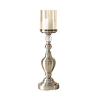 43.3cm Glass Candle Holder Iron Metal