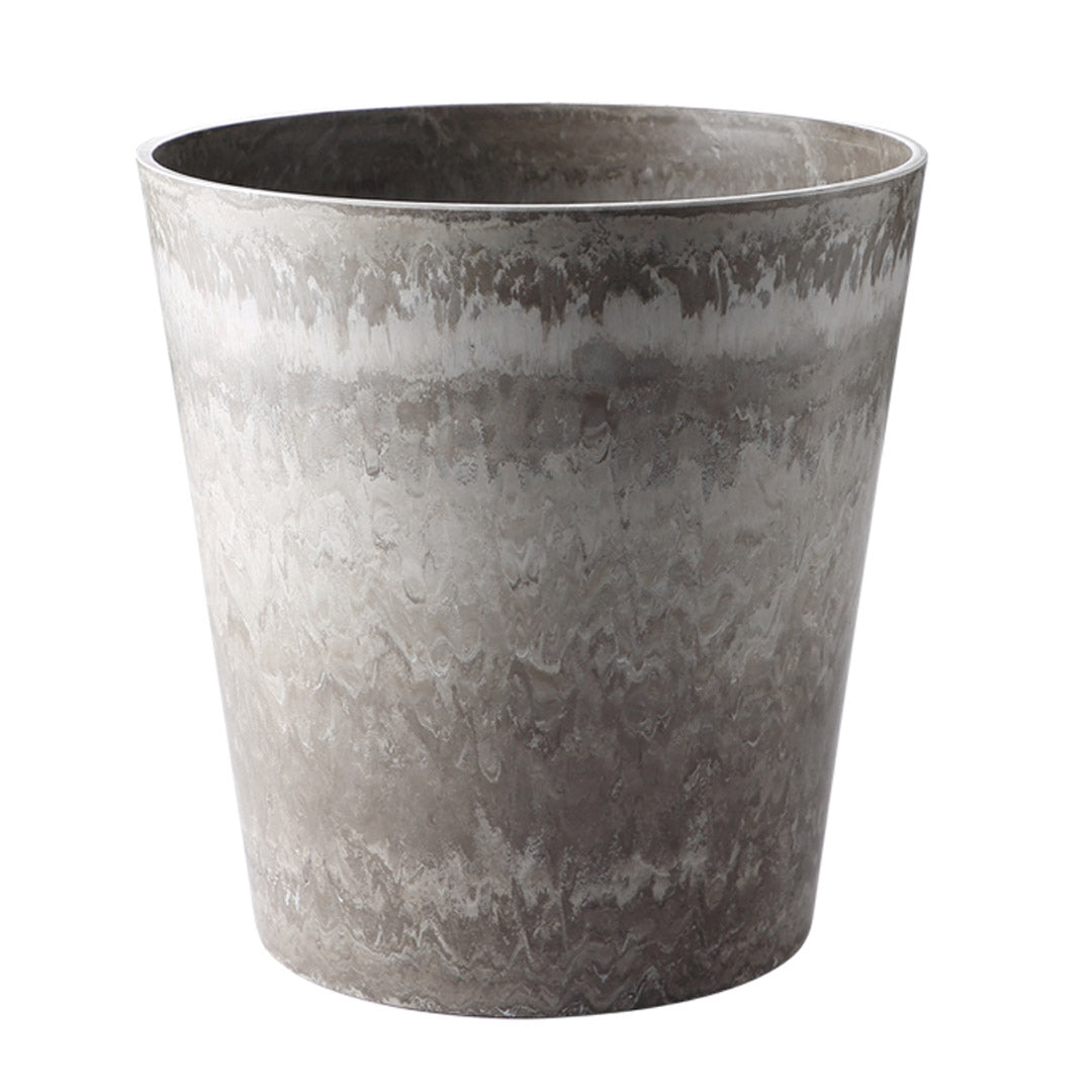 27cm Rock Grey Round Resin Planter