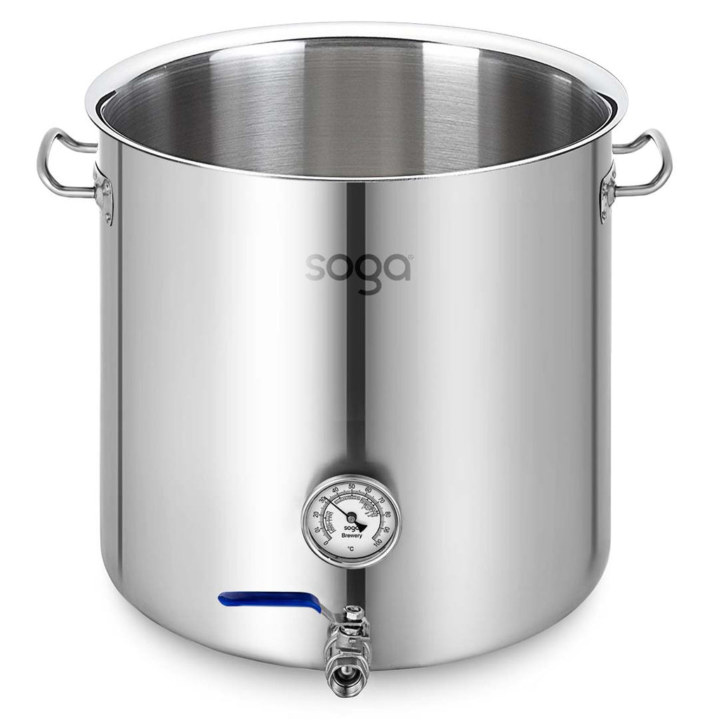 SOGA Stainless Steel 130L Brewery Pot No Lid 55*55cm