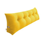 SOGA 180cm Yellow Wedge Bed Cushion