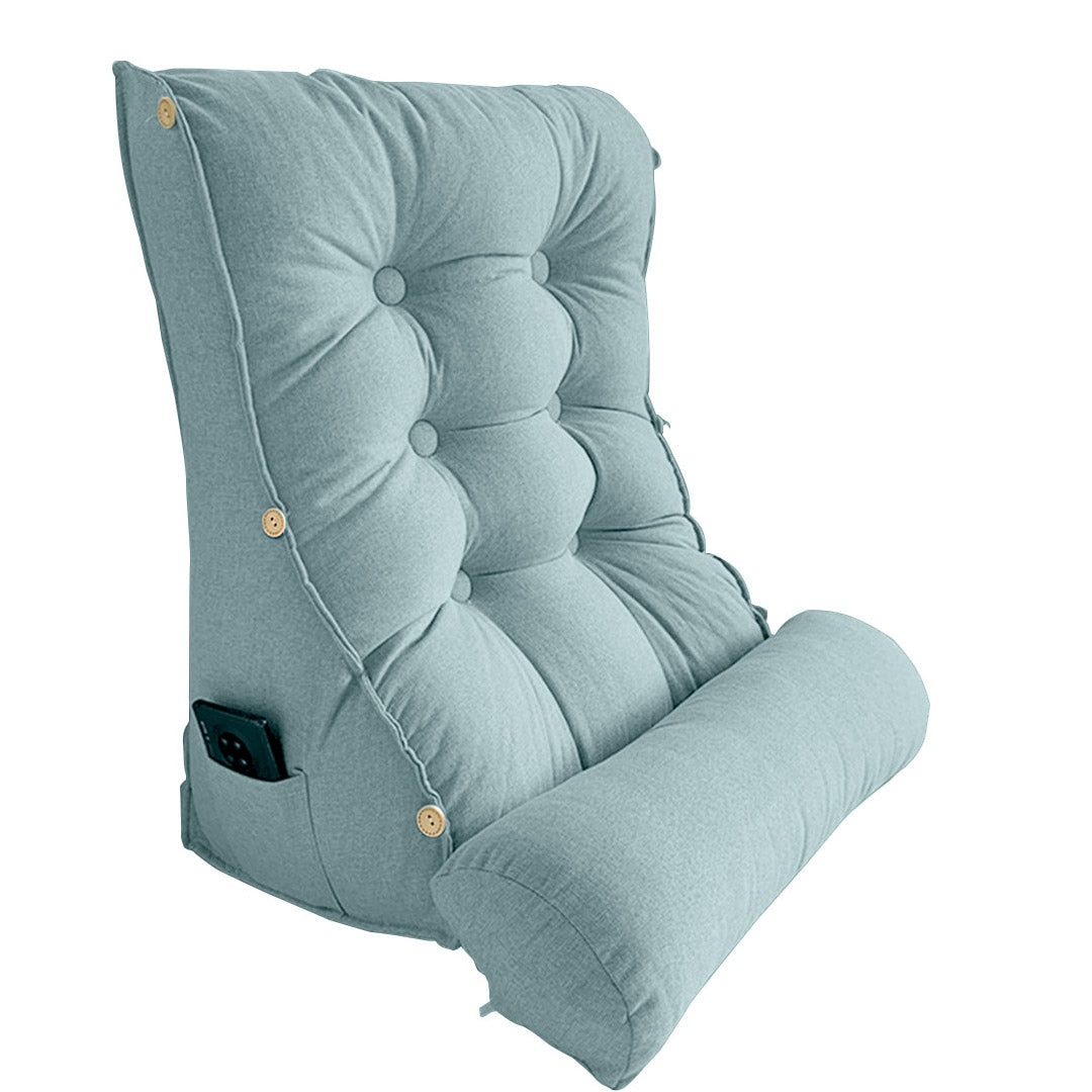 45cm Green Wedge Lumbar Pillow