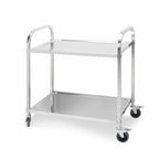 2 Tier Stainless Steel Utility Cart 95x50x95cm Large