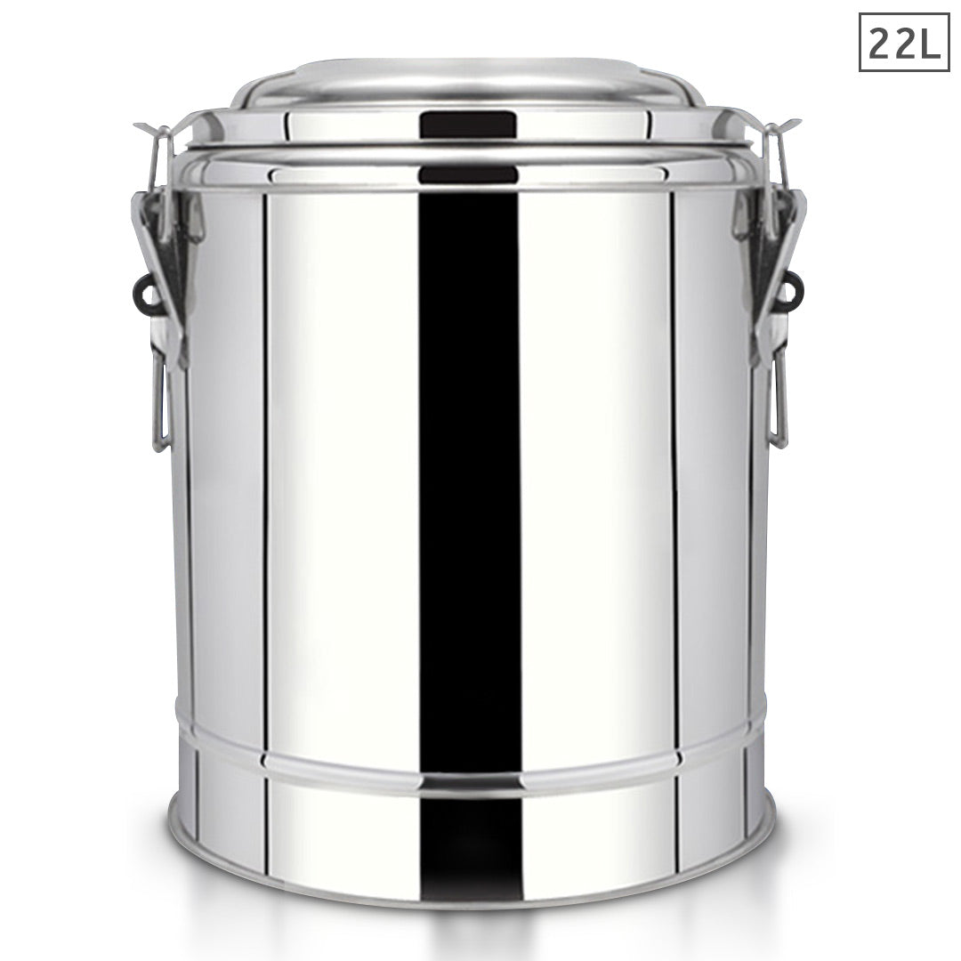 22L Stainless Steel Insulated Stock Pot