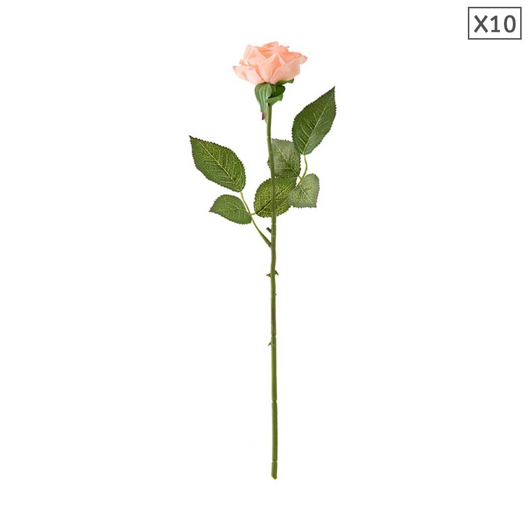 10pcs Artificial Silk Flower Rose Bouquet Champion