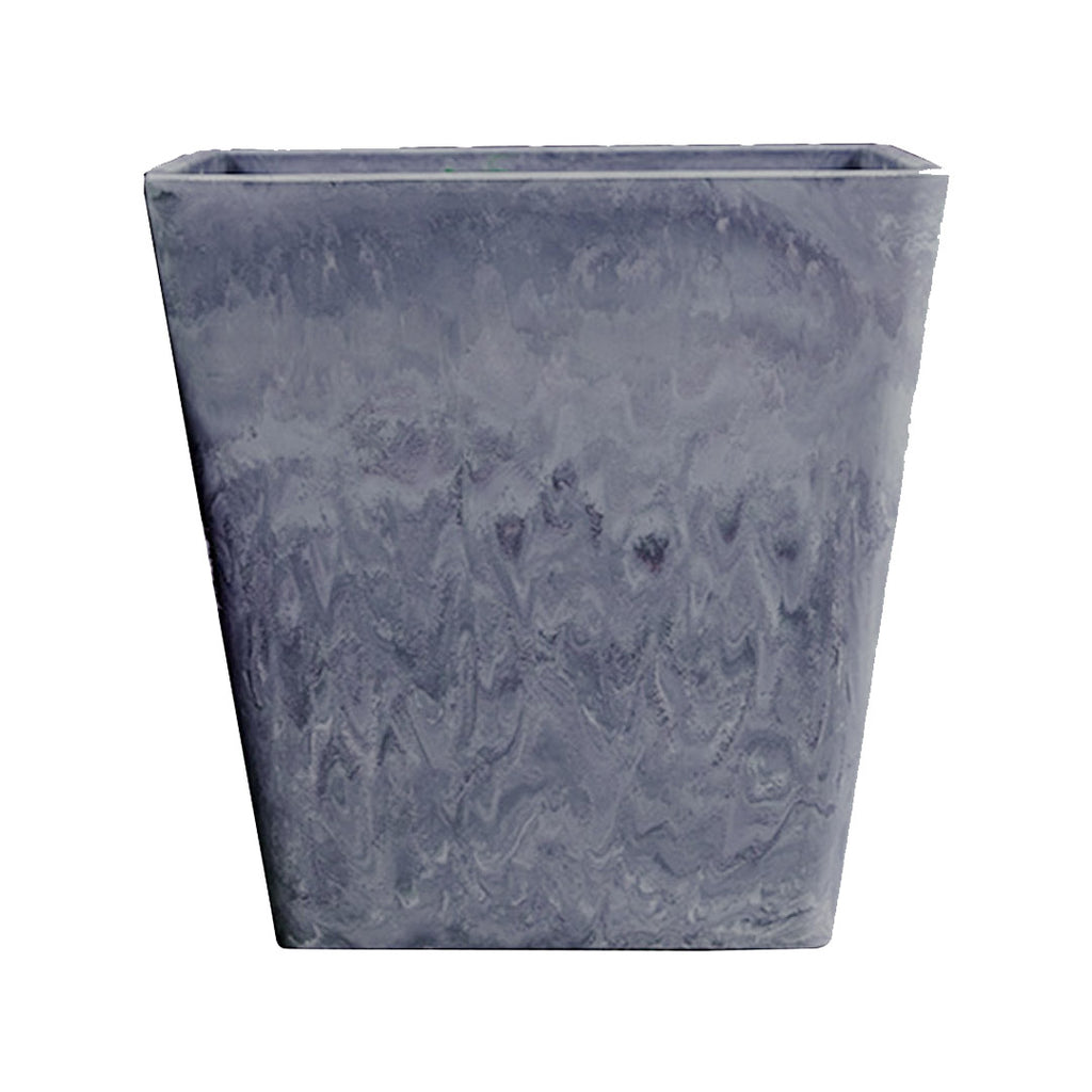 27cm Weathered Grey Square Planter