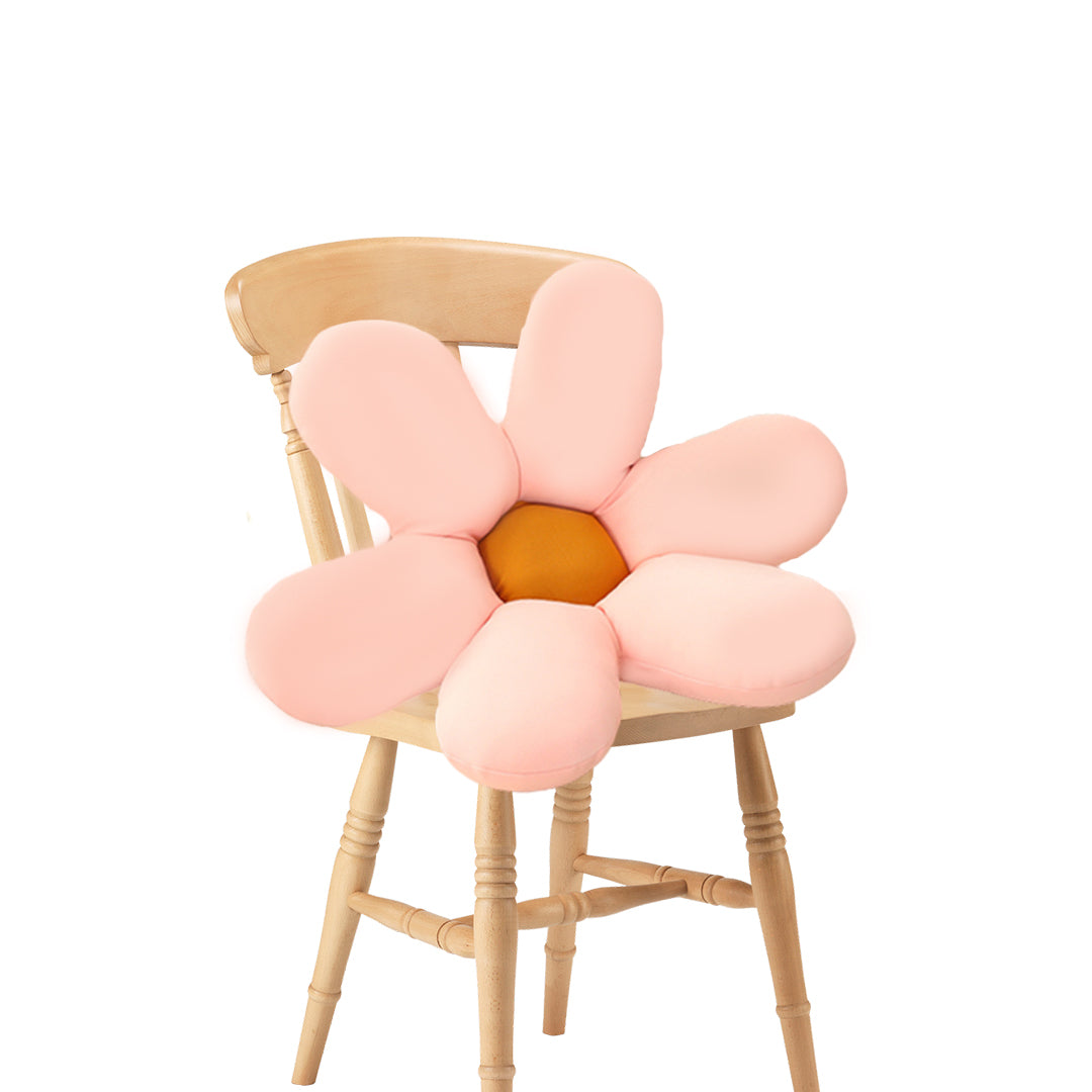Pink Daisy Flower Shape Cushion